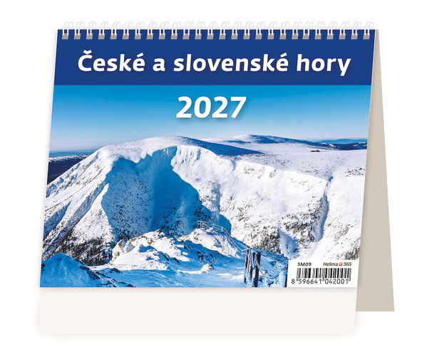 Stolní kalendář České a slovenské hory 2027