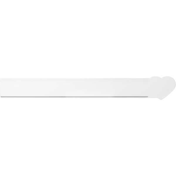 Règle Tait de 30 cm en plastique recyclé en forme de cœur