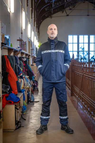 7416 WORKERJACKET PGL Grey/Black XS
