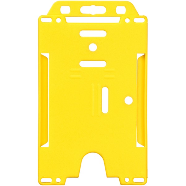 Pierre plastic card holder - Yellow