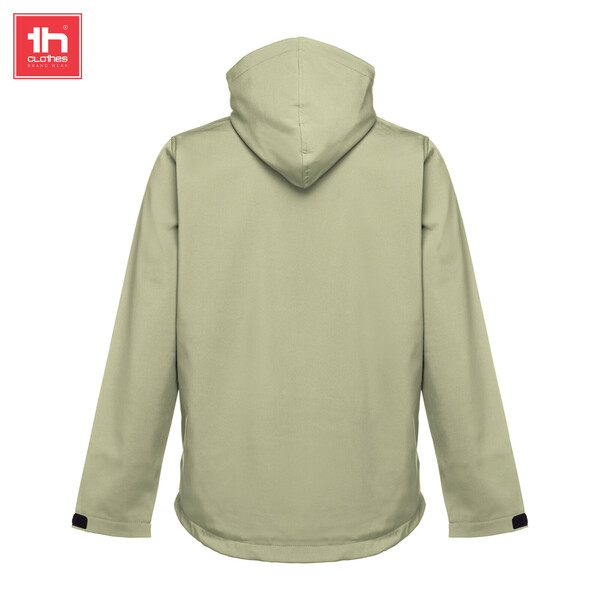 Casacos Softshell com capuz - verde pastel