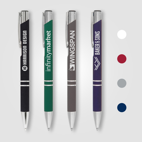 Stylo Crosby Métal - Assortiment / Jet d’encre 4 couleurs