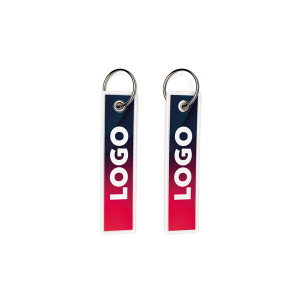 Full colour printed key tag - White