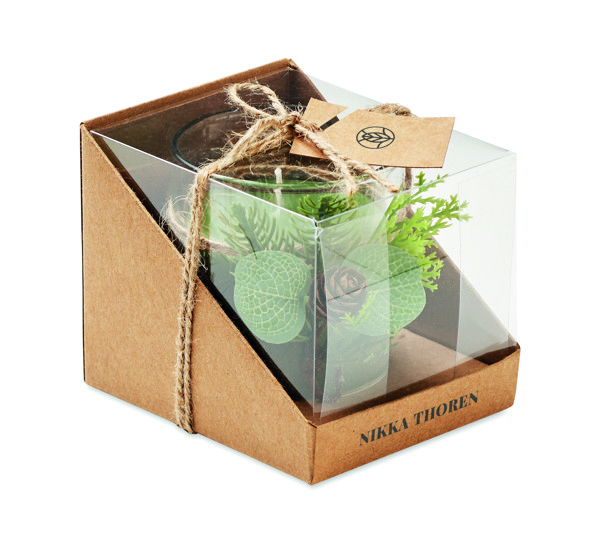 Forest glass candle holder, 120 g