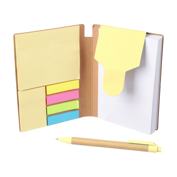Notebook Quillo | Recycled cardboard | A6 | Blank - yellow