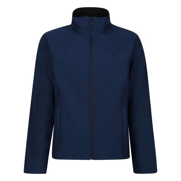 Limestone Marl Printable Softshell Jacket - Navy / Black / S