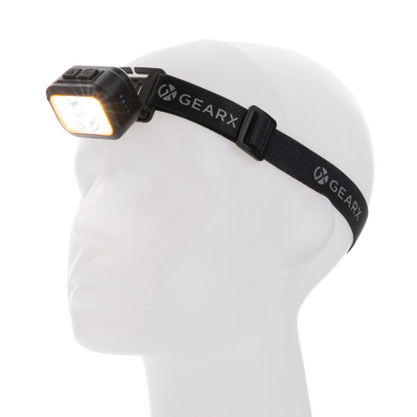 GearX head torch 250 lumen, 800 mAh battery