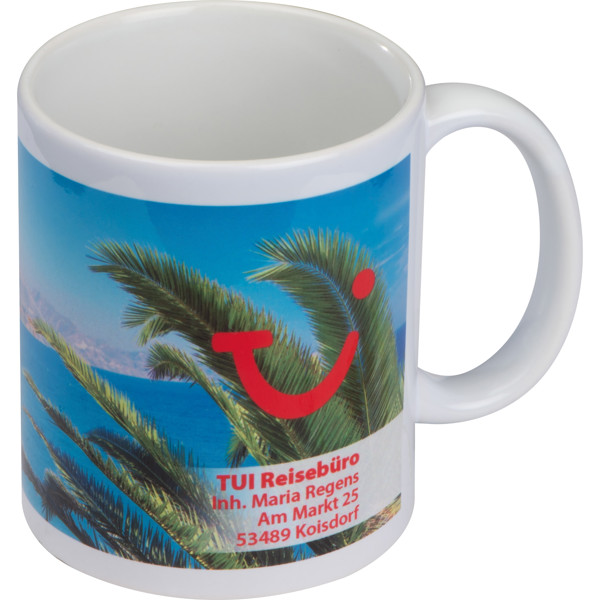 Classic coffee mug for allover print SALVADOR - White