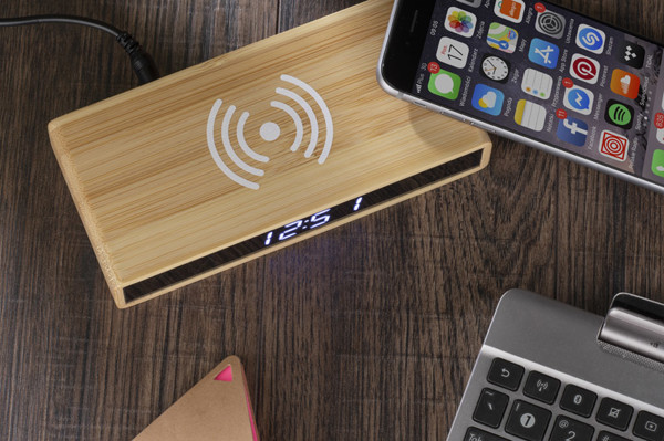 Wireless charger desk clock INDUCTO