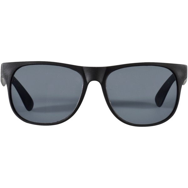 Dvoubarevné sluneční brýle Retro - Černá