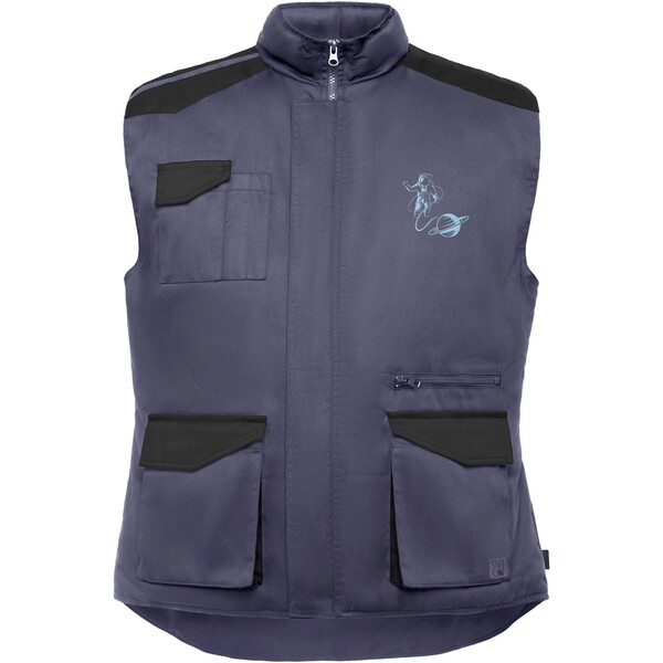 Armada multi-pocket workwear vest - Lead / Black / L