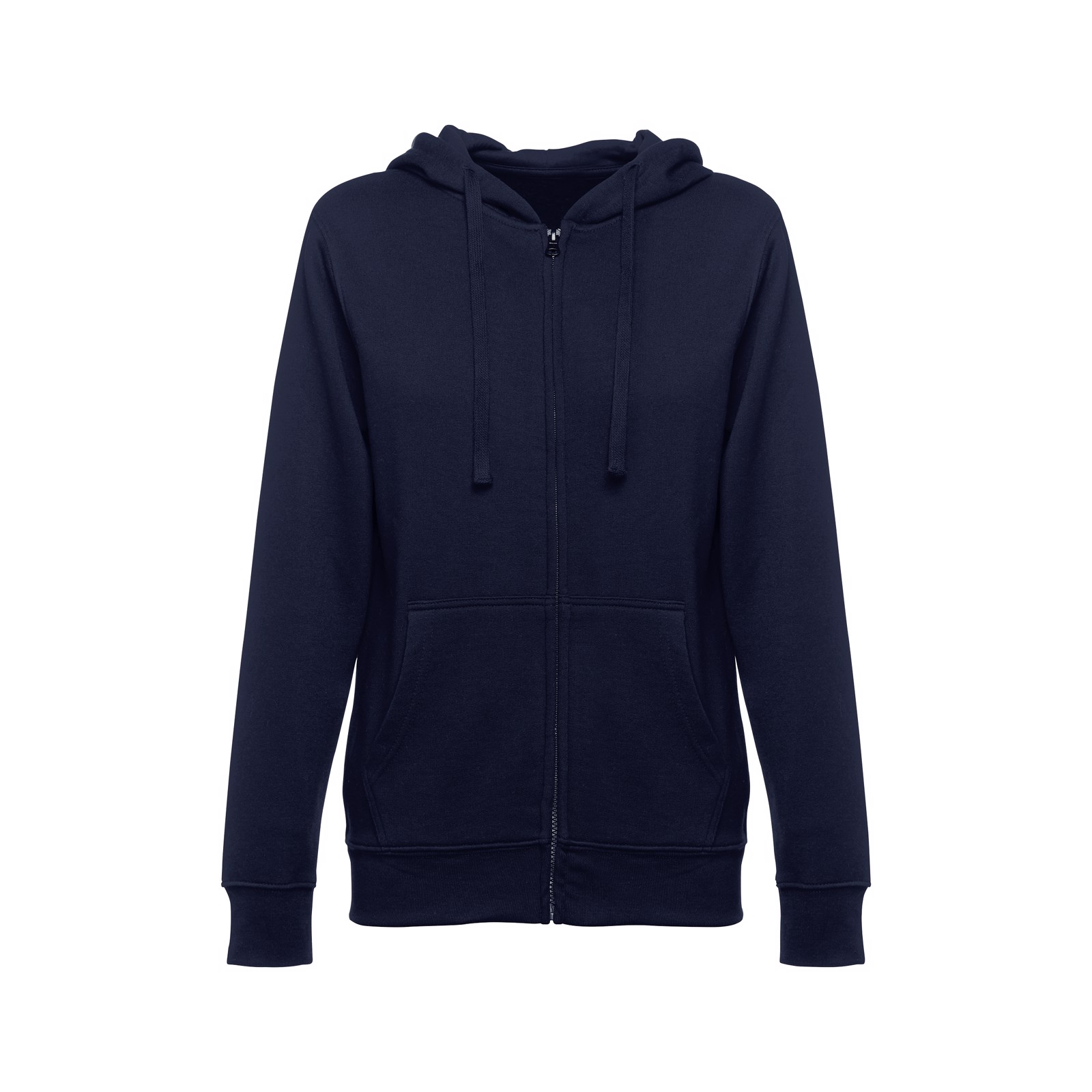 THC AMSTERDAM WOMEN. Women's hooded full zipped sweatshirt - Navy Blue / XXL