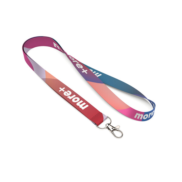 Sublimation lanyard - 20mm width / Metal carabiner