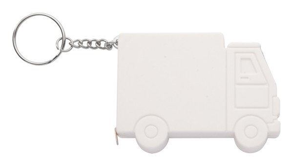 Truck Keyring With Tape Measure Symmons - White