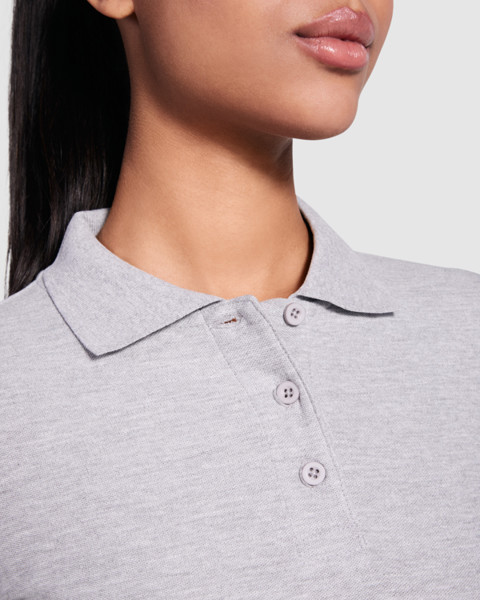 Langärmeliges Poloshirt Estrella Woman - TURQUOISE / S