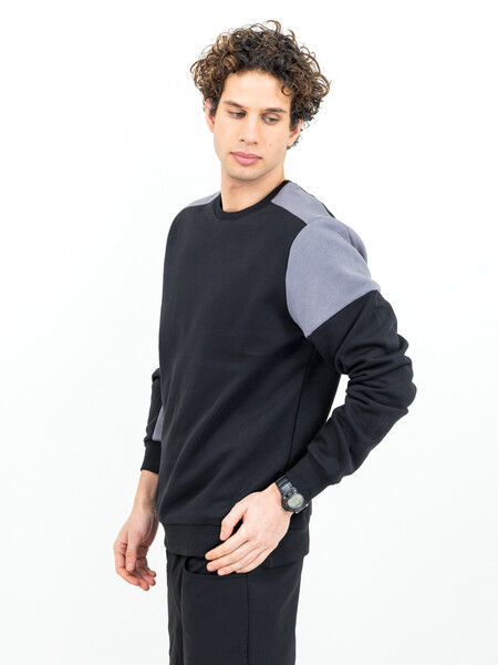 Printer Prime Crewneck Black/Anthra XS