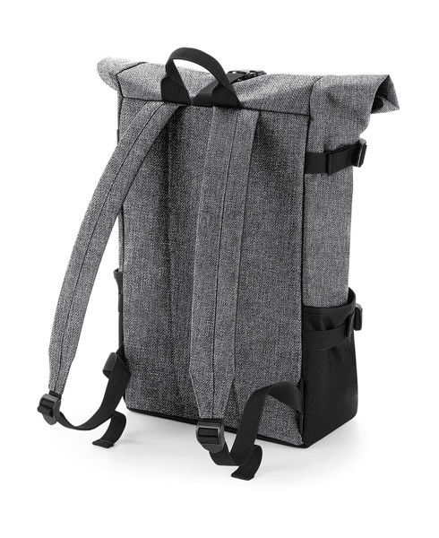 Block Roll-Top Backpack - Black / Black / ONE SIZE