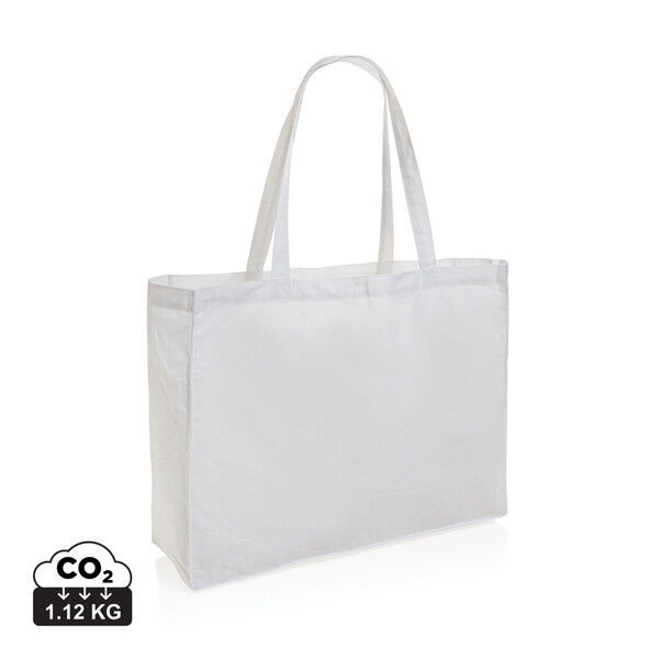 Impact AWARE ™ gerecycled katoenen shopper 145gsm - Wit