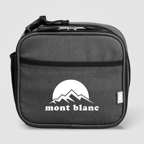 Helsinki rPET PEVA Lined Lunch Cooler Bag – 4.5L - Dark Gray / Silkscreen