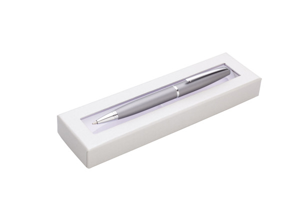 Ginali Grey Plus Metal Ballpoint Pen - Silver