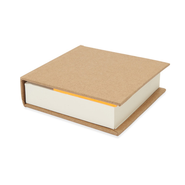 Set de notas personalizado con bloc y notas adhesivas de cartón reciclado