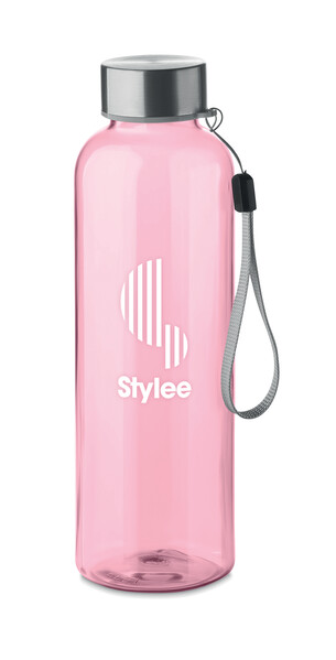 RPET láhev 500ml Utah Rpet - Transparentní Růžová