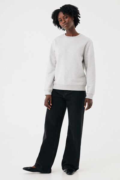 Mikina IQONIQ Torla z recyklované bavlny - Light Heather Grey / XL