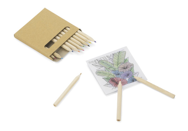 Colour pencils with colouring book LOTI