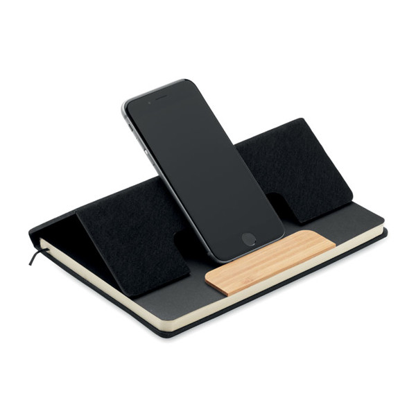 A5 RPET notebook set Notemix - Black