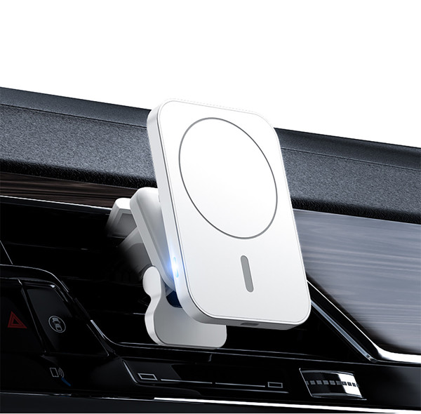 MagSafe wireless charger with holder 2 in 1 - WHITE