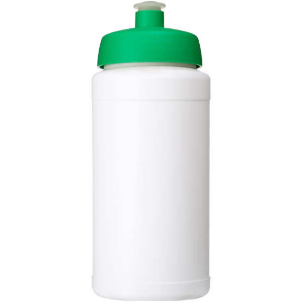 Bidon Baseline® Plus o pojemności 500 ml z wieczkiem sportowym - Biały / Zielony