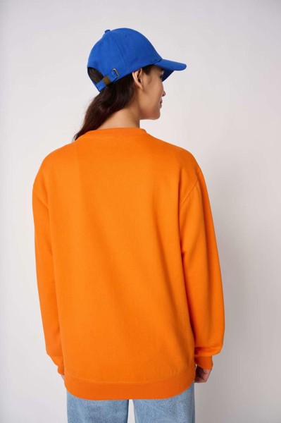 Unisex Basic Round Neck Tubular Sweatshirt - Ideal White / S