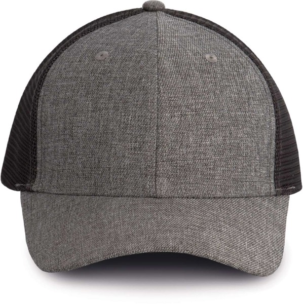 Urban Trucker Cap - 6 Panels - Silver Heather / Dark Grey