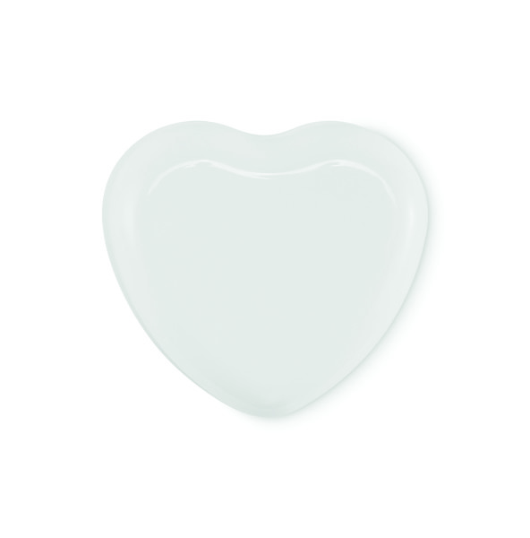 Heart shape vegan lip balm Sweet - White