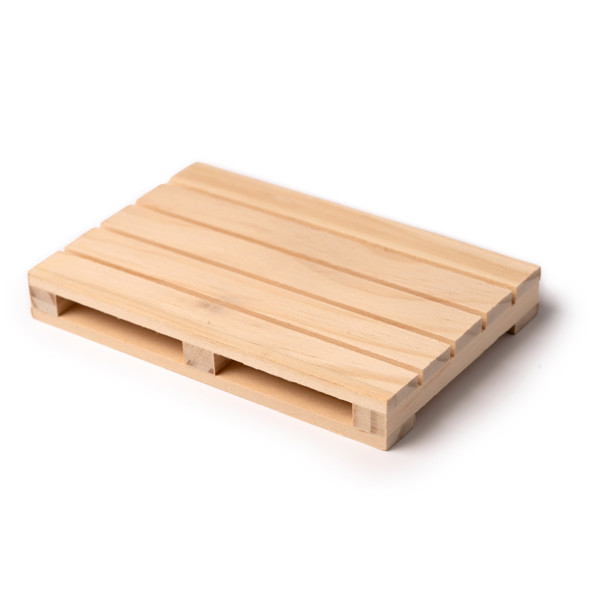 Personalised wooden coaster pallet shape