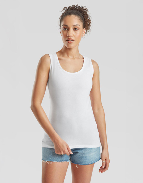 Ladies Valueweight Vest - White / L