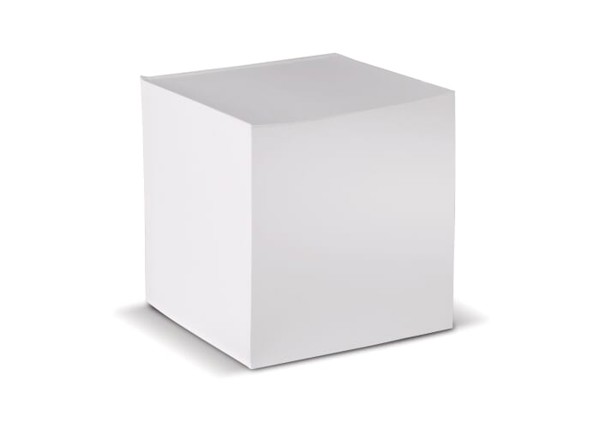 Cube pad 10x10x10cm - White