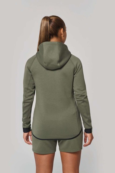 Ladies’ Hooded Sweatshirt - Ash Heather / XL