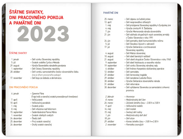 Školský Diár Technik (September 2023 – December 2024), 9,8 x 14,5 cm