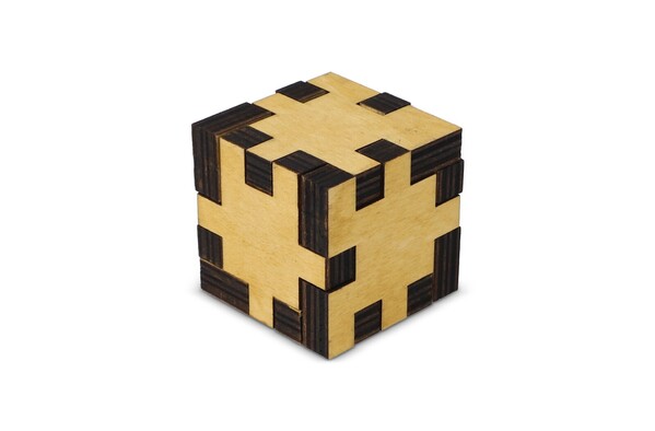 Puzzle de cube en bois