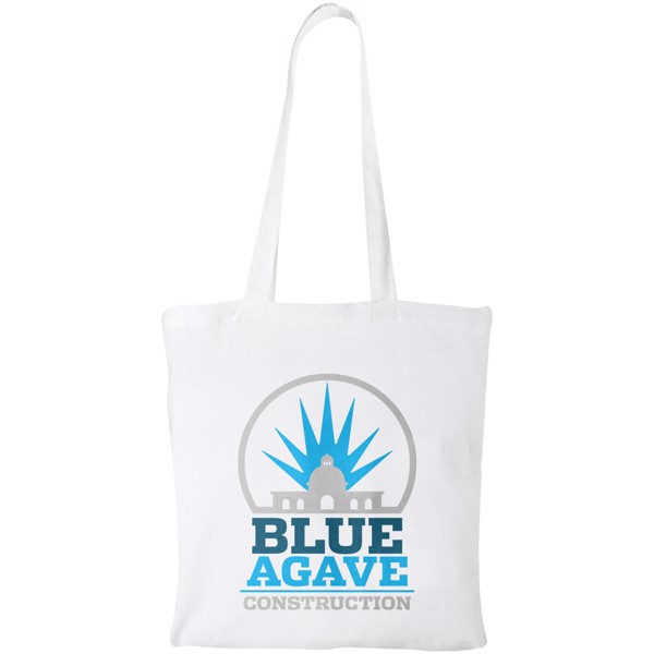 Bavlněná 140 g/m² taška Madras - Bílá