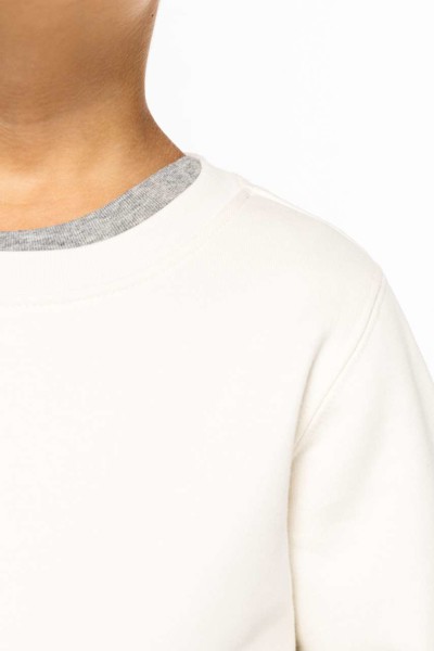 Kids' Eco-Friendly Round Neck Sweatshirt - Aquamarine / 12/14