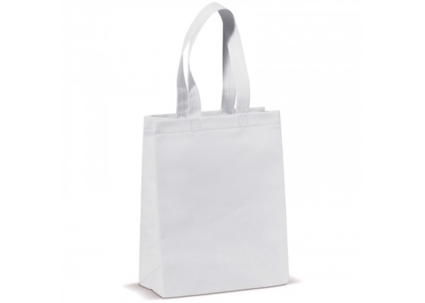 Carrier bag laminated non-woven small 105g/m² - White