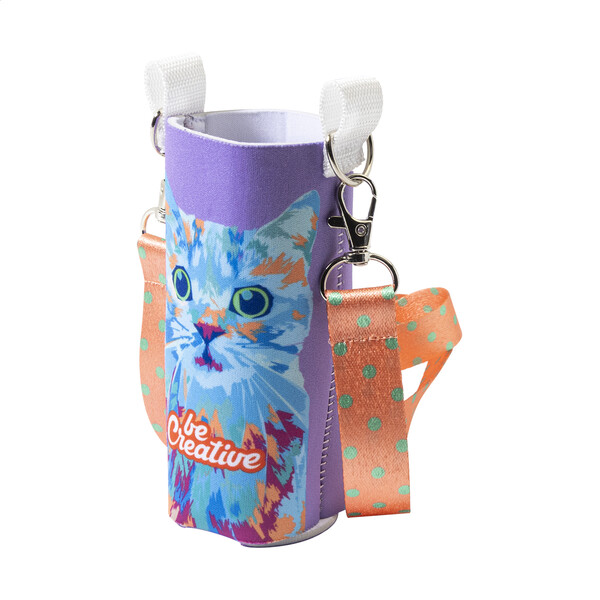 RPET italhűtő PrintCan Carry, elegáns típus - Fehér