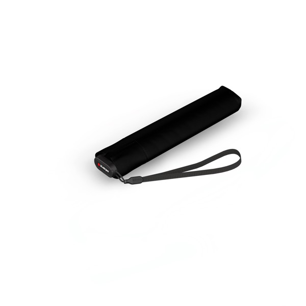 Knirps US.050 ultra light slim manual, blue with black UV coating and heat shield - Blue/Black Uv-Coating