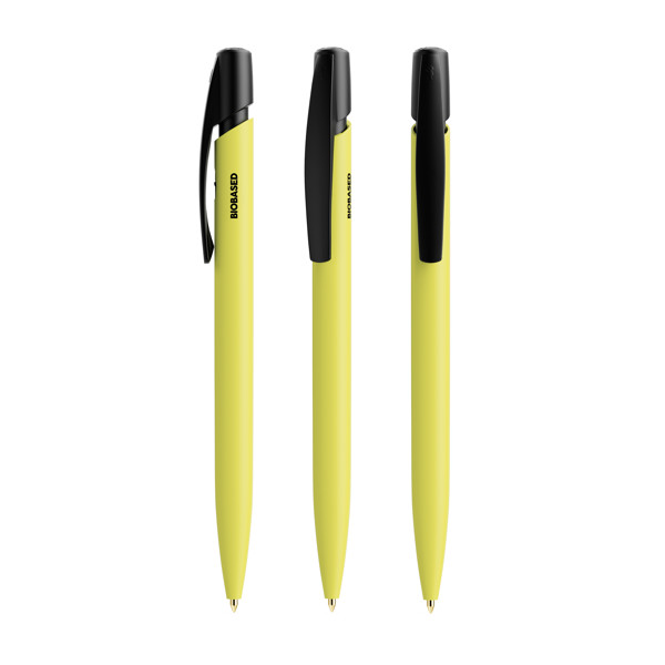 BIC® Media Clic BIO Based ballpen - Yellow / Black Ink