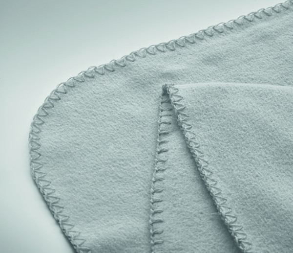 Odeja iz flisa Bogda RPET 130gr/m², 150x120cm - Siva