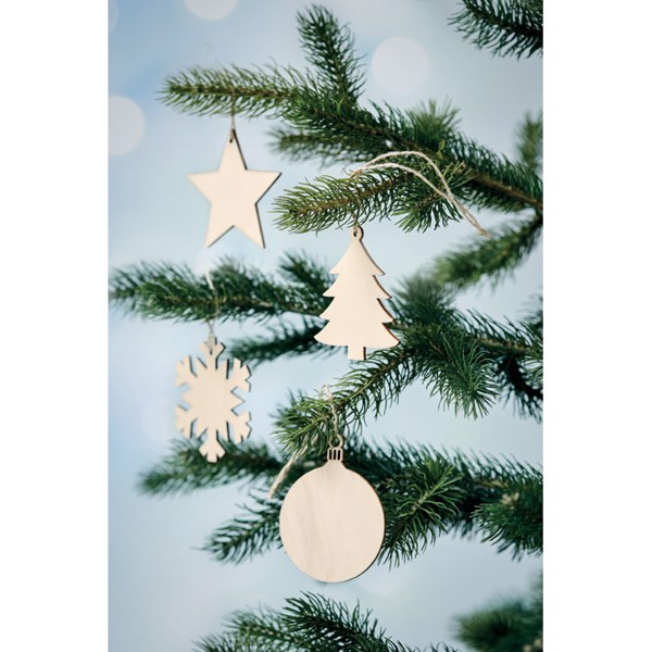 Wooden Tree bauble hanger Baly