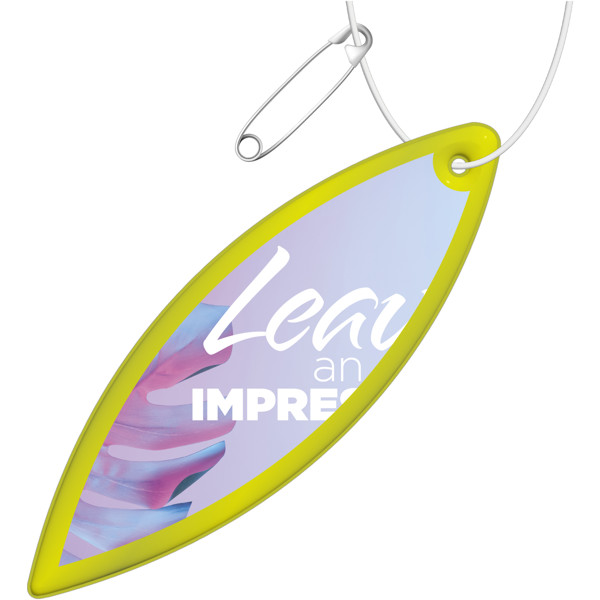 Pendente refletor de PVC elíptico RFX™ - Amarelo neón