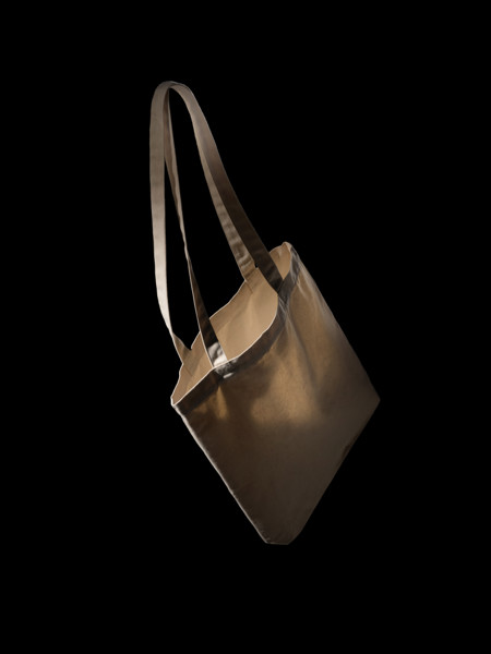 Sac shopping type Tote bag Impact en coton recyclé AWARE™ - Blanc Cassé
